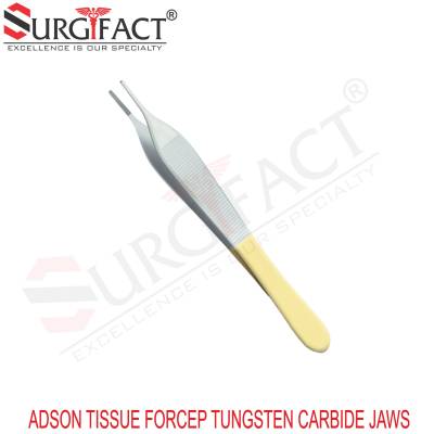 Adson Tissue Forcep Tungsten Carbide Jaws - General Surgery Instruments