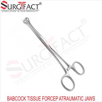 Babcock Tissue Forcep Atraumatic Jaws - Vascular Instruments