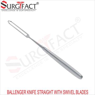 Ballenger Knife Straight With Swivel Blades - ENT Instruments