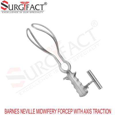 Barnes Neville Midwifery Forcep With Axis Traction - Gynaecology Instruments