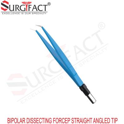 Bipolar Dissecting Forcep Straight Angled Tip - Electrosurgery Instruments