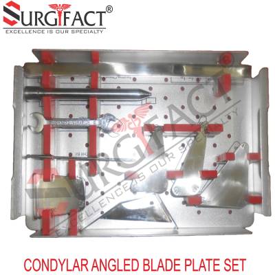 Condylar Angled Blade Plate Set - Orthopedic Instrument Set in Bareilly