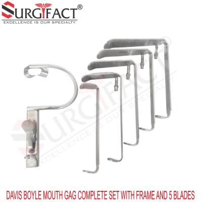 Davis Boyle Mouth Gag Complete Set With Frame And 5 Blades - ENT Instruments