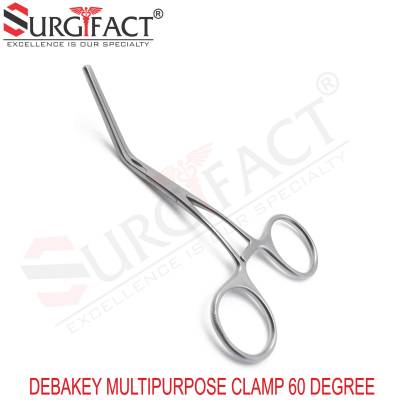 Debakey Multipurpose Clamp 60 Degree - Vascular Instruments