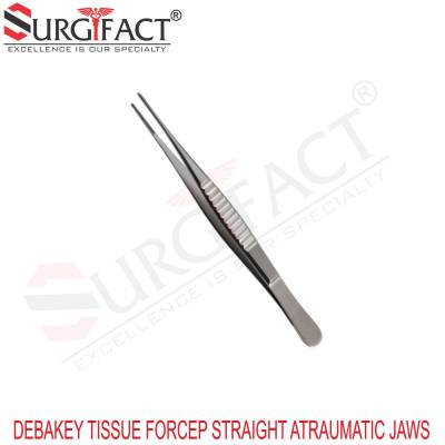 Debakey Tissue Forcep Straight Atraumatic Jaws - General Surgery Instruments