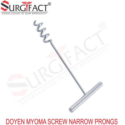 Doyen Myoma Screw Narrow Prongs - Gynaecology Instruments