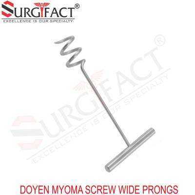 Doyen Myoma Screw Wide Prongs - Gynaecology Instruments