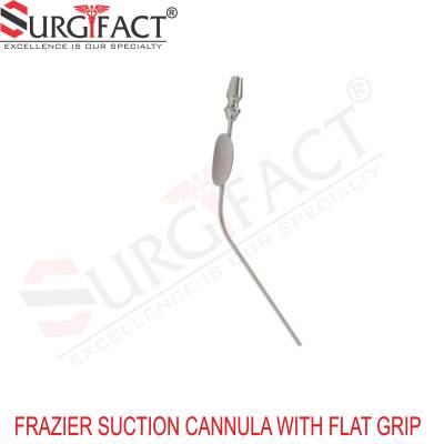 Frazier Suction Cannula With Flat Grip - General Surgery Instruments