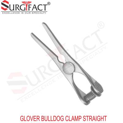 Glover Bulldog Clamp Straight - Vascular Instruments
