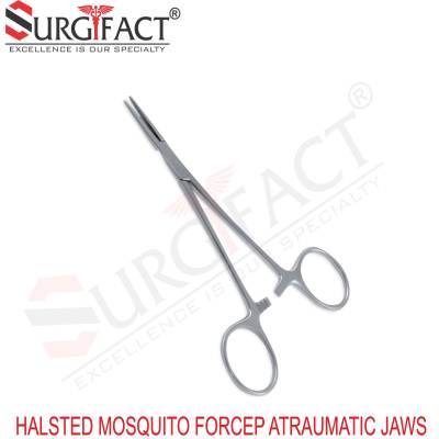 Halsted Mosquito Forcep Atraumatic Jaws - Vascular Instruments