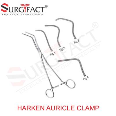 Harken Auricle Clamp - Vascular Instruments