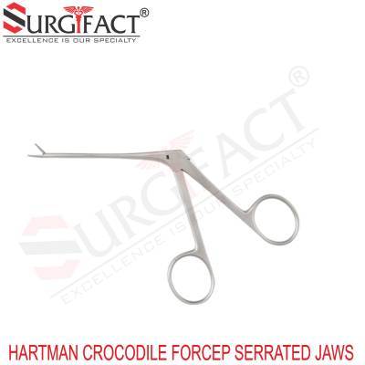 Hartman Crocodile Forcep Serrated Jaws - ENT Instruments