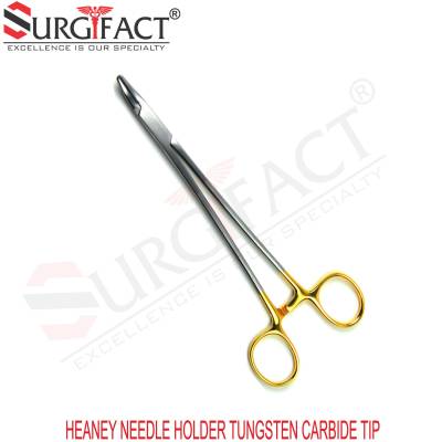 Heaney Needle Holder Tungsten Carbide Tip - General Surgery Instruments