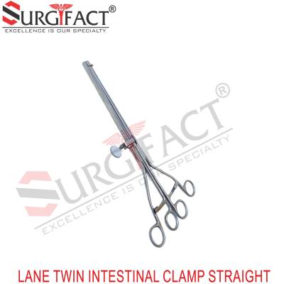 Lane Twin Intestinal Clamp  Straight - Surgical Instruments in Bareilly