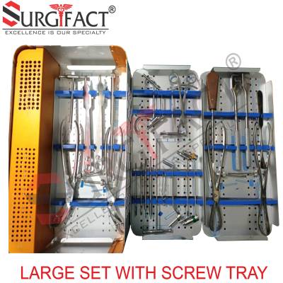Large Set With Screw Tray - Orthopedic Instrument Set in Bareilly
