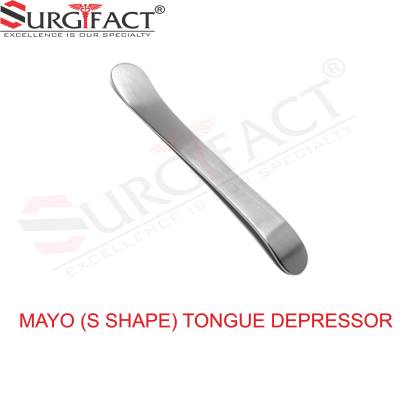 Mayo (S Shape) Tongue Depressor - ENT Instruments