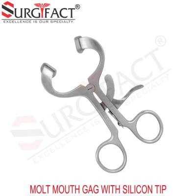 Molt Mouth Gag With Silicon Tip - ENT Instruments