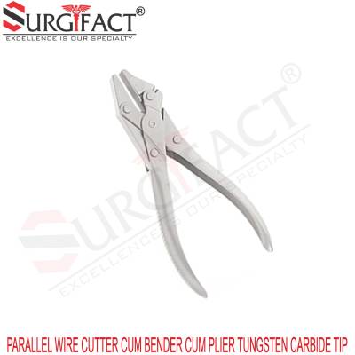 Parallel Wire Cutter Cum Bender Cum Plier Tungsten Carbide Tip - Orthopaedic Instruments in Kolhapur