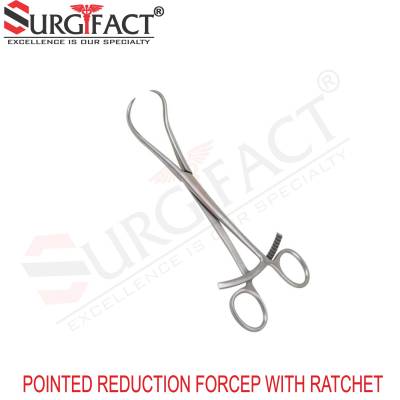 Pointed Reduction Forcep With Ratchet - Orthopaedic Instruments in Kolhapur