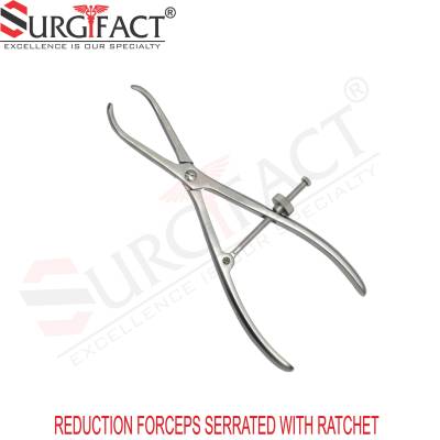 Reduction Forcep Serrated With Ratchet - Orthopaedic Instruments in Kolhapur