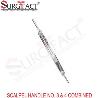 Scalpel Handle No. 3 & 4 Combined - General Surgery Instruments