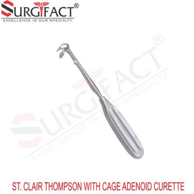 St. Clair Thompson With Cage Adenoid Curette - ENT Instruments