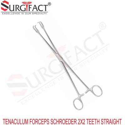 Tenaculum Forcep Shroeder 2x2 Teeth Straight - Gynaecology Instruments