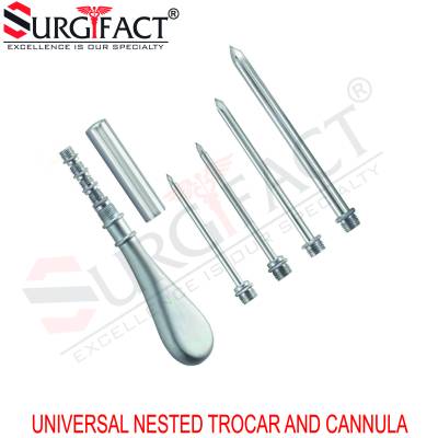 Universal Nested Trocar And Cannula - General Surgery Instruments