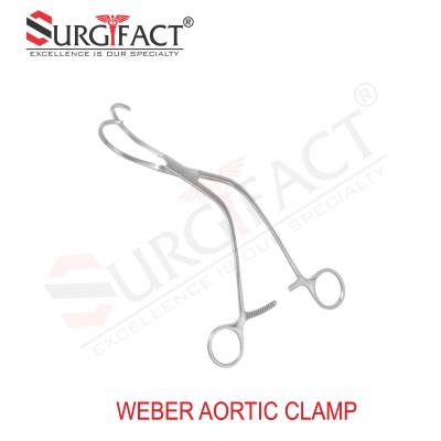 Weber Aortic Clamp - Vascular Instruments